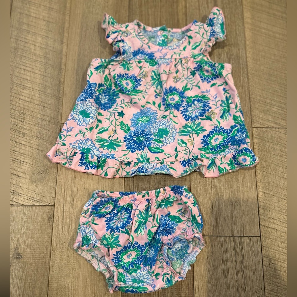Lilly Pulitzer NWOT Diaper Set 6-12mo